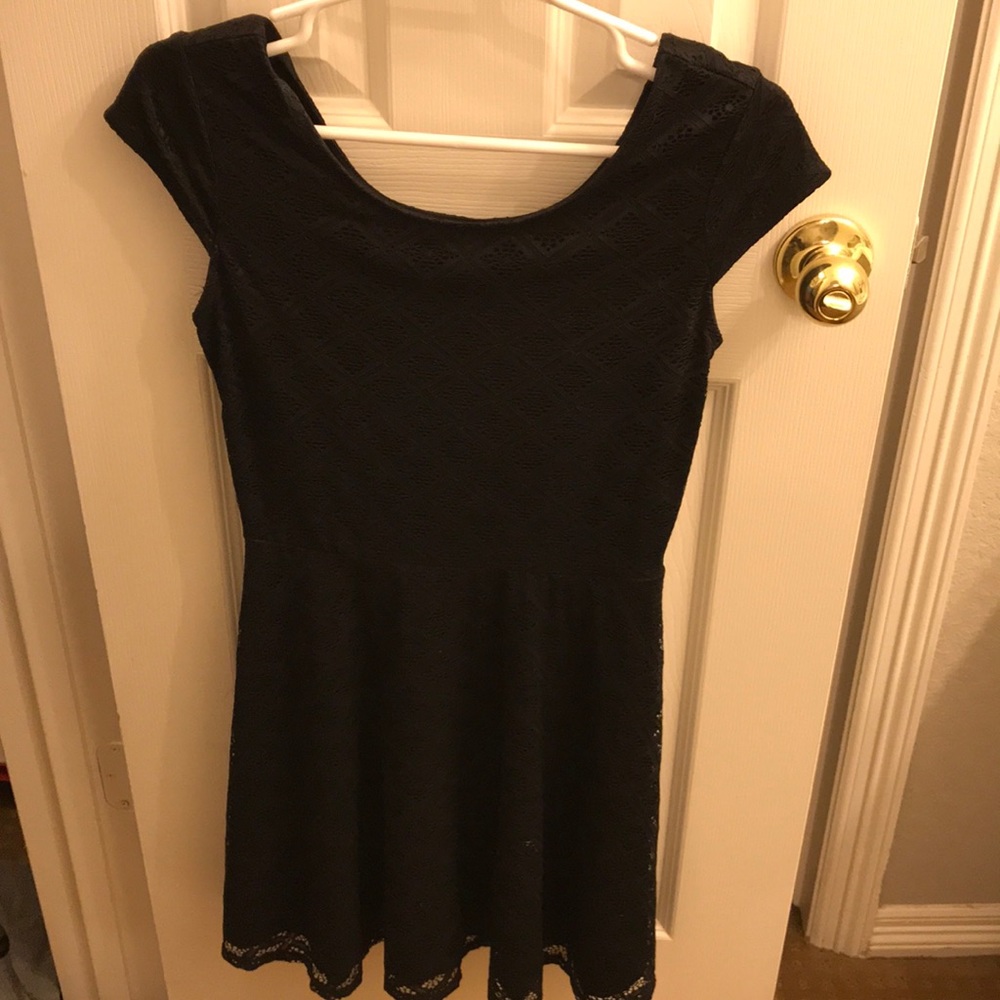 Black skater dress